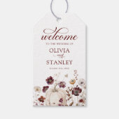 秋山花結婚の歓迎 ギフトタグ (正面)
