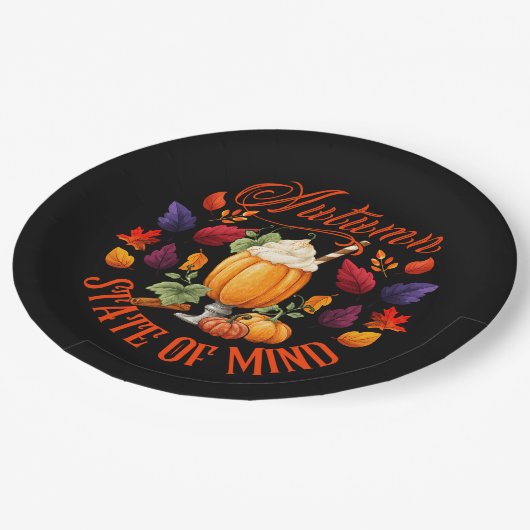 秋州オブマインドブラック ペーパープレート (アングル)