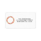 秋差出人住所 ラベル (正面)