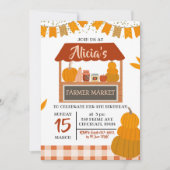 秋市場誕生日招待状 招待状 (正面)