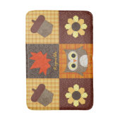 秋布カラーパーソナライズされたバスマット バスマット (正面縦)