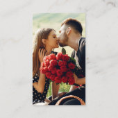 秋干しフローラ写真結婚詳細QRコード エンクロージャーカード (裏面)