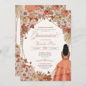 秋干しフローラ紅葉キンセアニェラ 招待状 (正面/裏面)