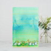 秋幽霊パンプキンズライン 便箋 (スタンド正面)