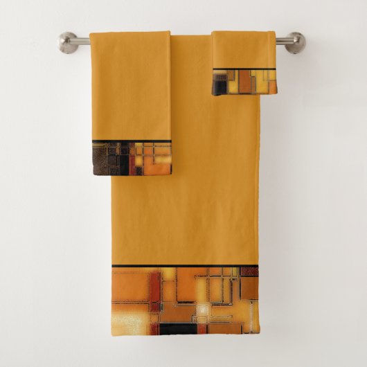 秋幾何学浴用タオル バスタオルセット (インサイチュ)