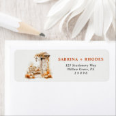 秋引っ越し祝いパーティーセージミント差出人住所 ラベル (インサイチュ)