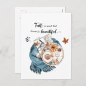 秋引用文 シーズンポストカード (正面/裏面)