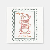 秋引用文 スタンダードカクテルナプキン (正面)