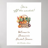 秋彼女は市場から外れているブライダルシャワー歓迎 ポスター (正面)
