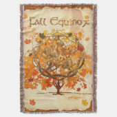 秋彼岸異教のウィッカ信者 スローブランケット (正面縦)