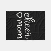 秋応援ママチアリーティングチアリーダーママモテ フリースブランケット (正面(横))