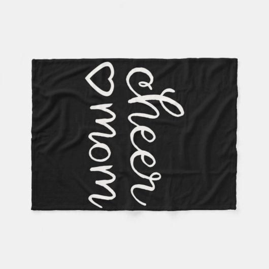 秋応援ママチアリーティングチアリーダーママモテ フリースブランケット (正面(横))