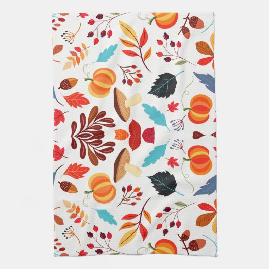 秋快楽 キッチンタオル (縦)