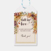 秋恋のベビー紅葉シャワー ギフトタグ (正面)