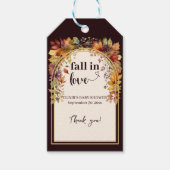 秋恋のベビー紅葉シャワー ギフトタグ (正面)