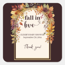 秋恋のベビー紅葉シャワー スクエアシール