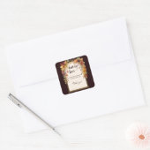 秋恋のベビー紅葉シャワー スクエアシール (封筒)