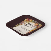 秋恋のベビー紅葉シャワー ペーパープレート (傾斜あり)