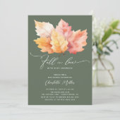 秋恋のベビー紅葉シャワー 招待状 (スタンド正面)