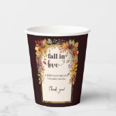 秋恋のベビー紅葉シャワー 紙コップ (正面)