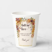 秋恋のベビー紅葉シャワー 紙コップ (正面)