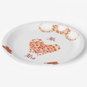 秋恋の紙プレート ペーパープレート (アングル)