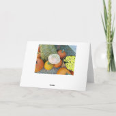 秋恵み秋カボチャ表示カード カード (裏面)