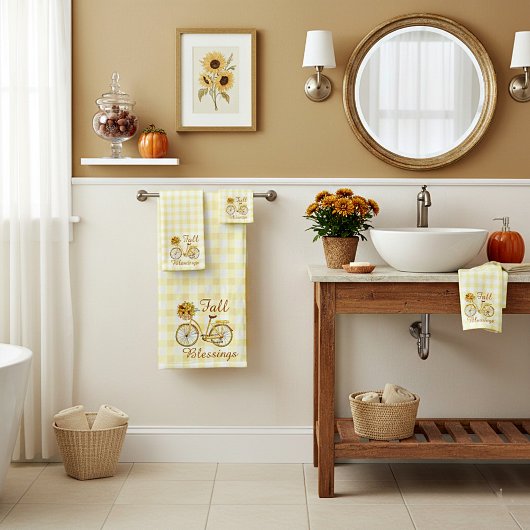 秋恵み自転車 バスタオルセット