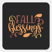 秋恵み スクエアシール (正面)