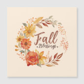 秋恵み-紅葉とフローラリース (正面)