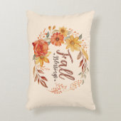 秋恵み-紅葉とフローラリース アクセントクッション (正面(垂直))