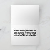 秋愛する誕生日の願い"母" カード (内部)