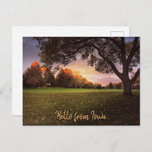 秋愛のアイオワのポストカード ポストカード (正面/裏面)