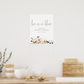 秋愛は開花フローラブライダルシャワーようこそ ポスター (キッチン)