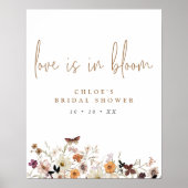 秋愛は開花フローラブライダルシャワーようこそ ポスター (正面)