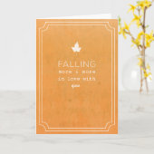 秋愛ノート カード (黄色い花)