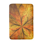 秋感じの抽象芸術モダンフラクタル花 バスマット (正面縦)