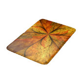 秋感じの抽象芸術モダンフラクタル花 バスマット (アングル)