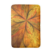 秋感じの抽象芸術モダンフラクタル花 バスマット (正面縦)