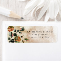 秋感じエレガントフローラ差出人住所