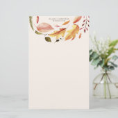 秋感じエレガントフローラ 便箋 (スタンド正面)