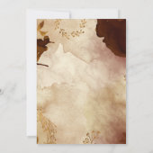 秋感じエレガントフローラ 招待状 (裏面)