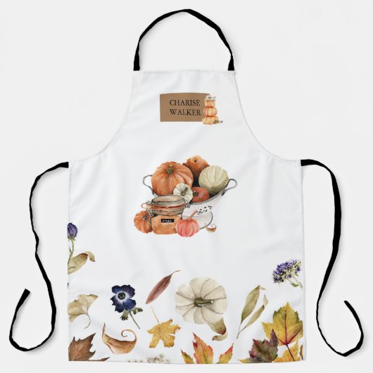 秋感じフローラ エプロン (正面)