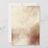 秋感じ10月トーン写真卒業カード セーブザデート (裏面)