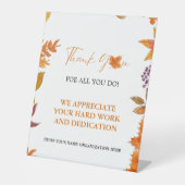 秋感謝サンクスギビング感謝パーティーsig 台座サイン (正面)