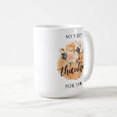 秋感謝感謝ギフトマグ コーヒーマグカップ (正面右)