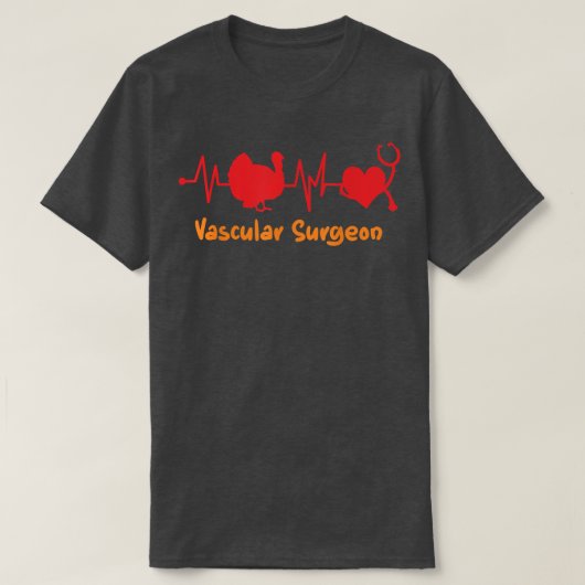 秋感謝感謝心拍トルコ血管外皮 Tシャツ (デザイン正面)