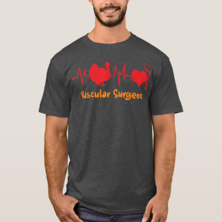 秋感謝感謝心拍トルコ血管外皮 Tシャツ