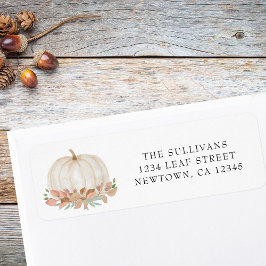 秋感謝祭かぼちゃ差出人住所 ラベル