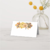 秋感謝祭の花 プレイスカード (正面)